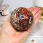 Large Money Agate Sphere on Stand 423g