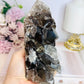 Smokey Quartz Cluster Tower 15cm 801g From Brazil (Points inconsistent not broken)