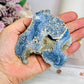 Natural Blue Coral Fossil Specimen 9cm