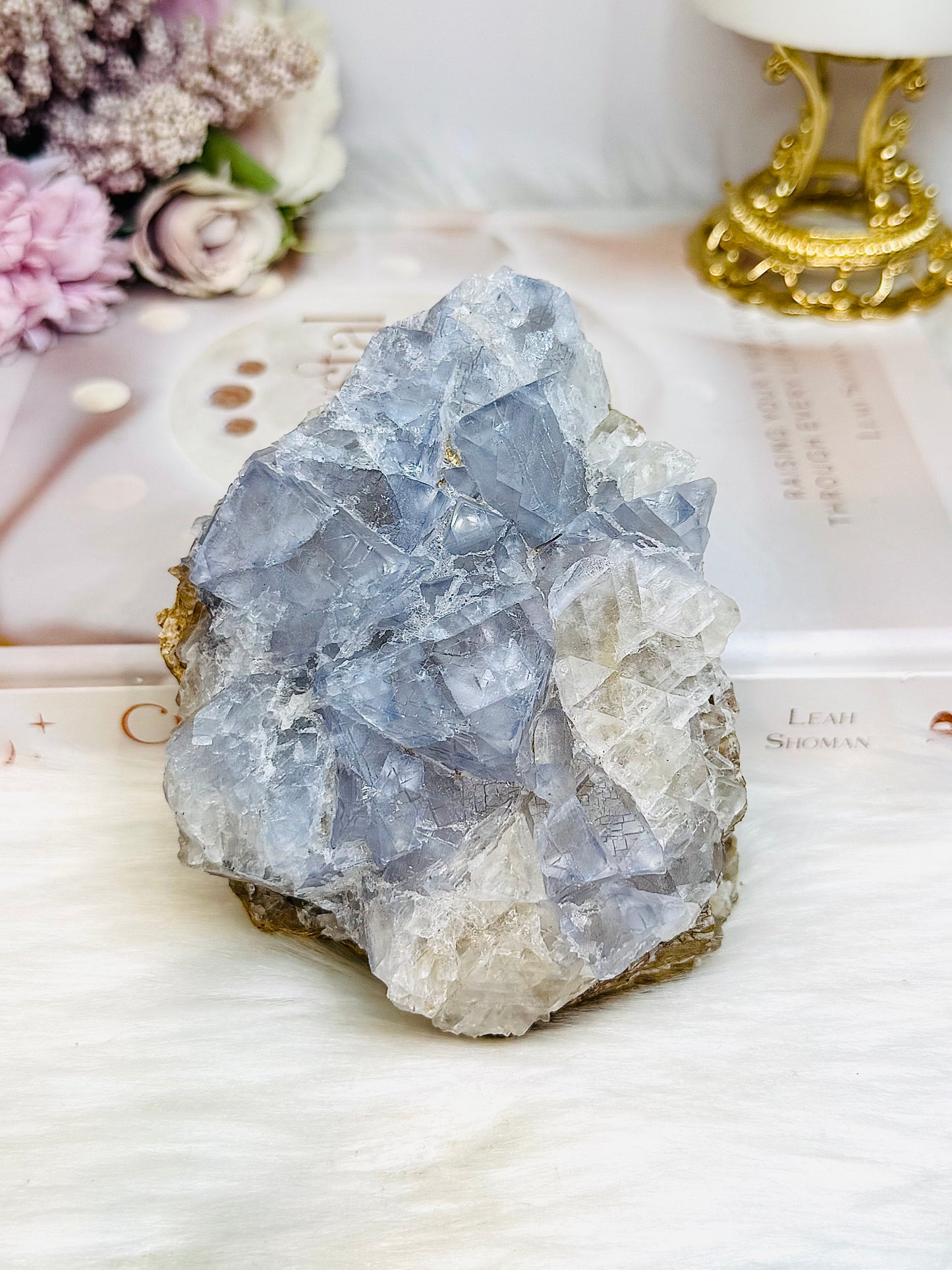 Large Pastel Cubed Fluorite Freeform 11cm 681g