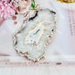 Druzy Black Flower Agate Slab on Stand 12cm