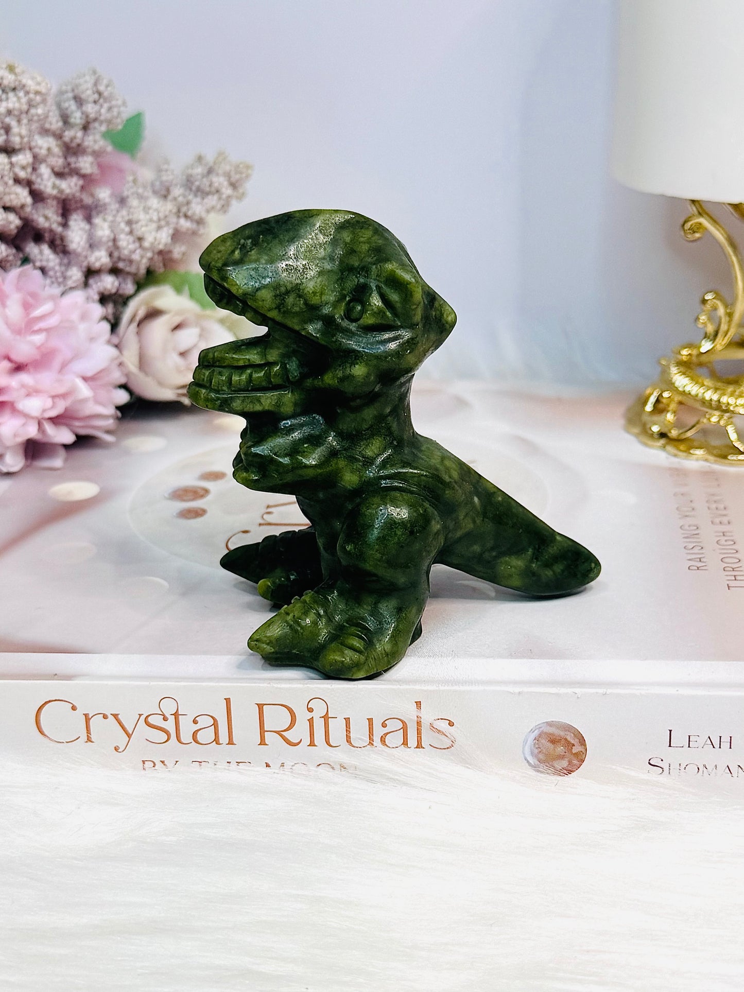 Green Jade Dinosaur 8cm