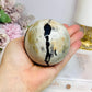 Large Volcano Agate Sphere (UV Reactive) On Stand 416g