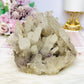 Rare Collectors Piece - Large Natural Clear Quartz Cluster with Purple Fluorite Inclusions 1.6KG