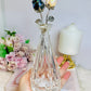 Angel Aura Roses Amethyst & Quartz in Glass Vase 20cm Tall