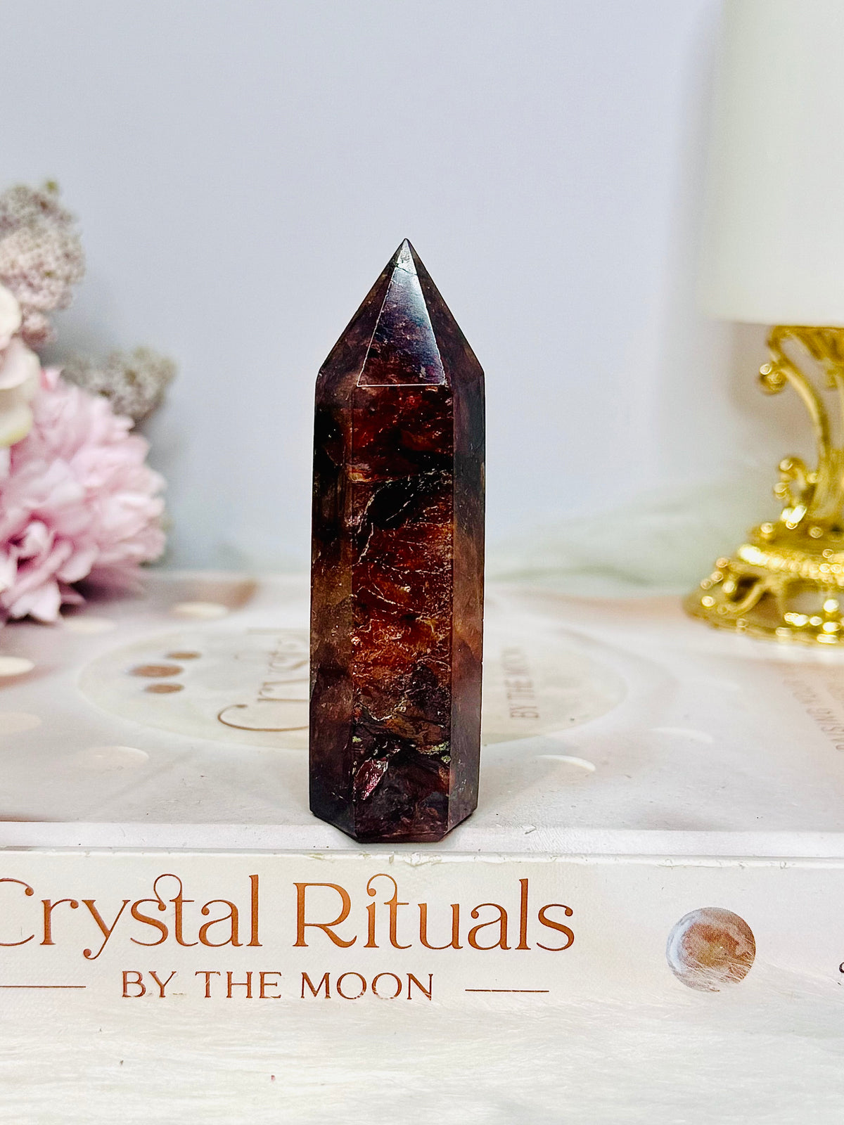 High Grade Fire Quartz Tower 8cm