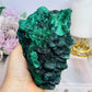 High Grade Velvet Botryoidal Malachite Natural Specimen on Stand 882g 15cm