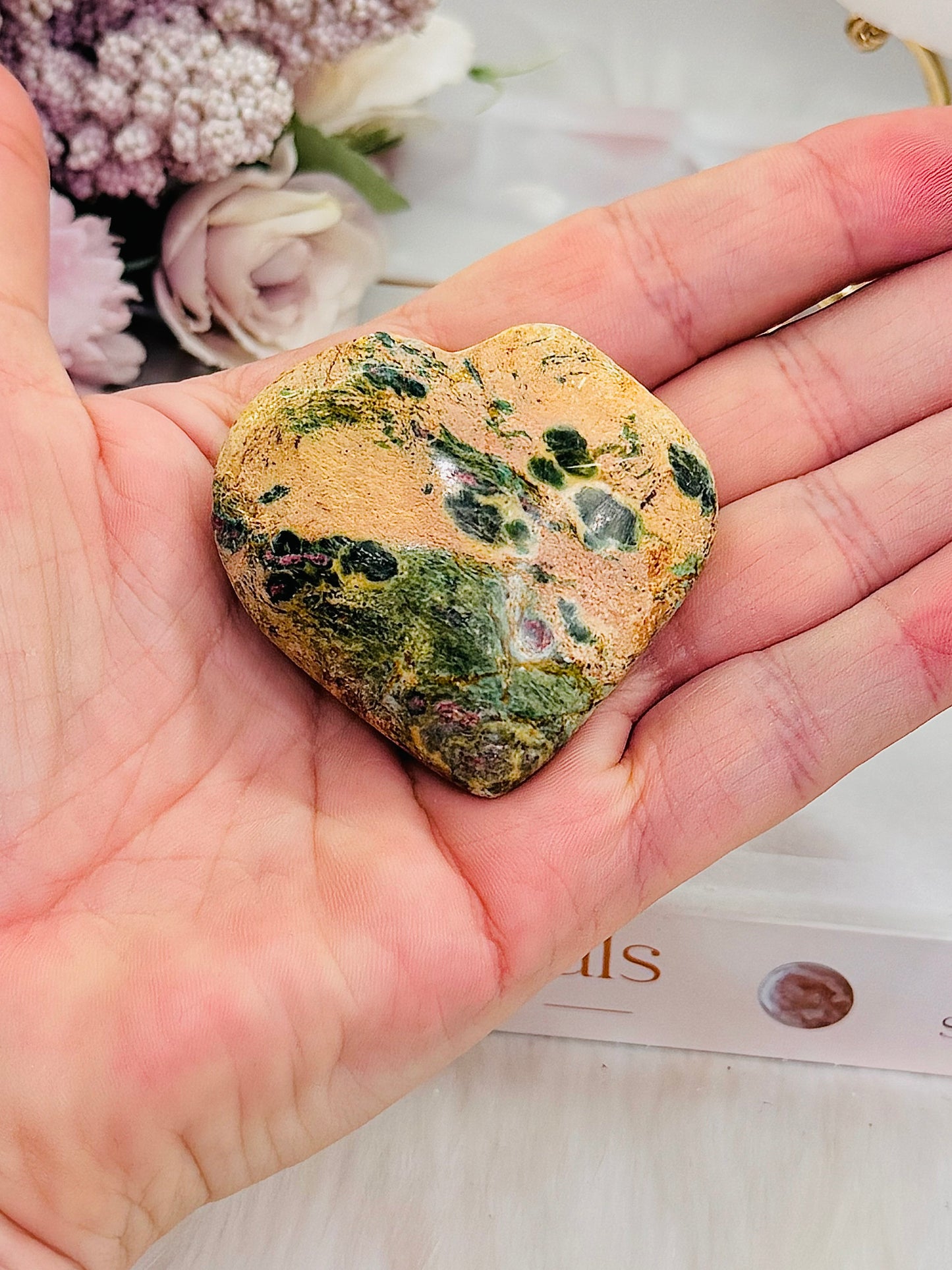 Ruby In Fuchsite Puffy Heart