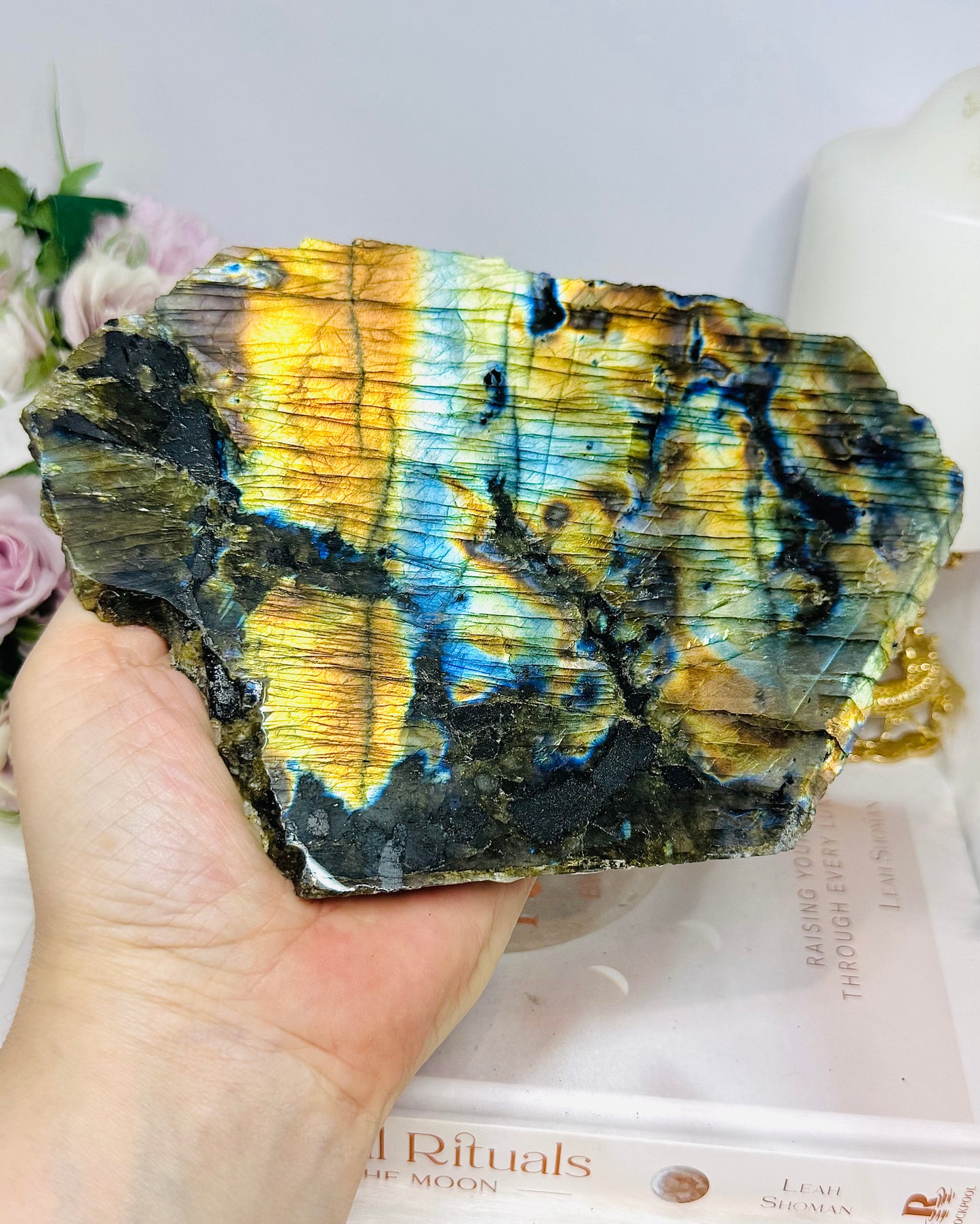 Labradorite Double Sided Slab 17.5cm