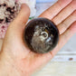 Beautiful 265gram Smokey Quartz Sphere with Rainbow on Stand