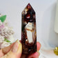 High Grade Fire Quartz Tower 7cm