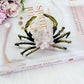 Stunning Large Rose Quartz Crab with Gold Metal Legs