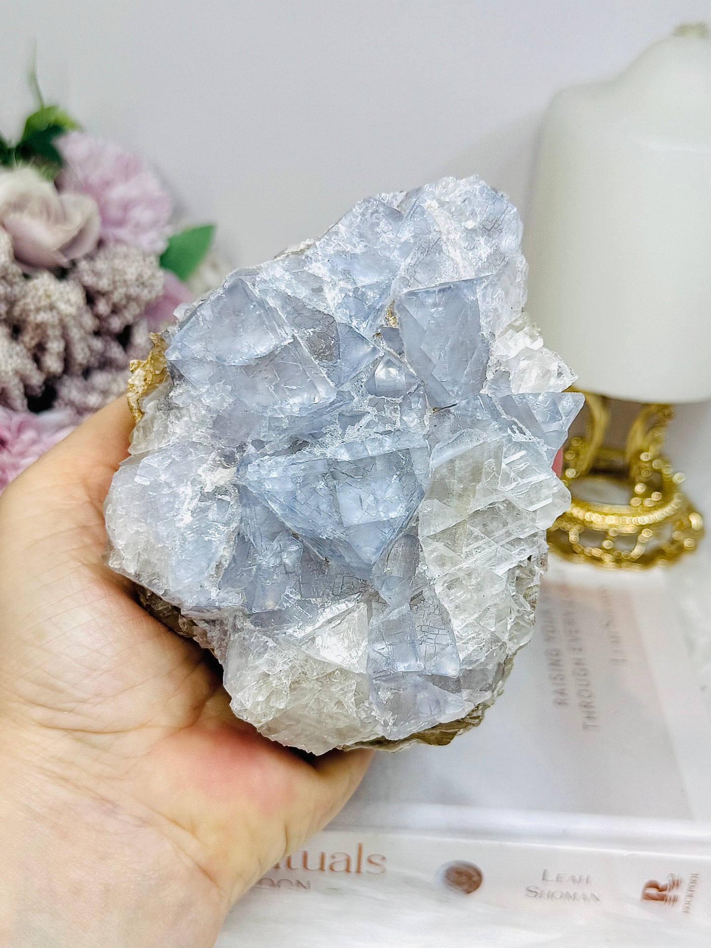 Large Pastel Cubed Fluorite Freeform 11cm 681g
