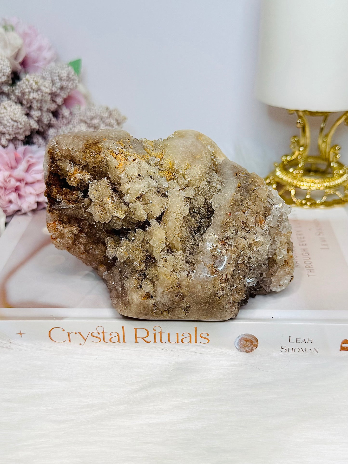 Large Natural Pink Amethyst Druzy Freeform 803g