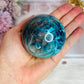 Absolutely Incredible High Grade Chrysocolla Sphere on Stand 339grams