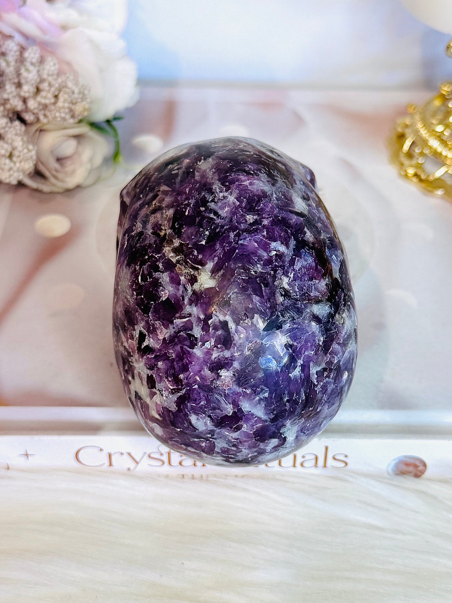 Large Lepidolite | Purple Mica High Grade Skull 694g