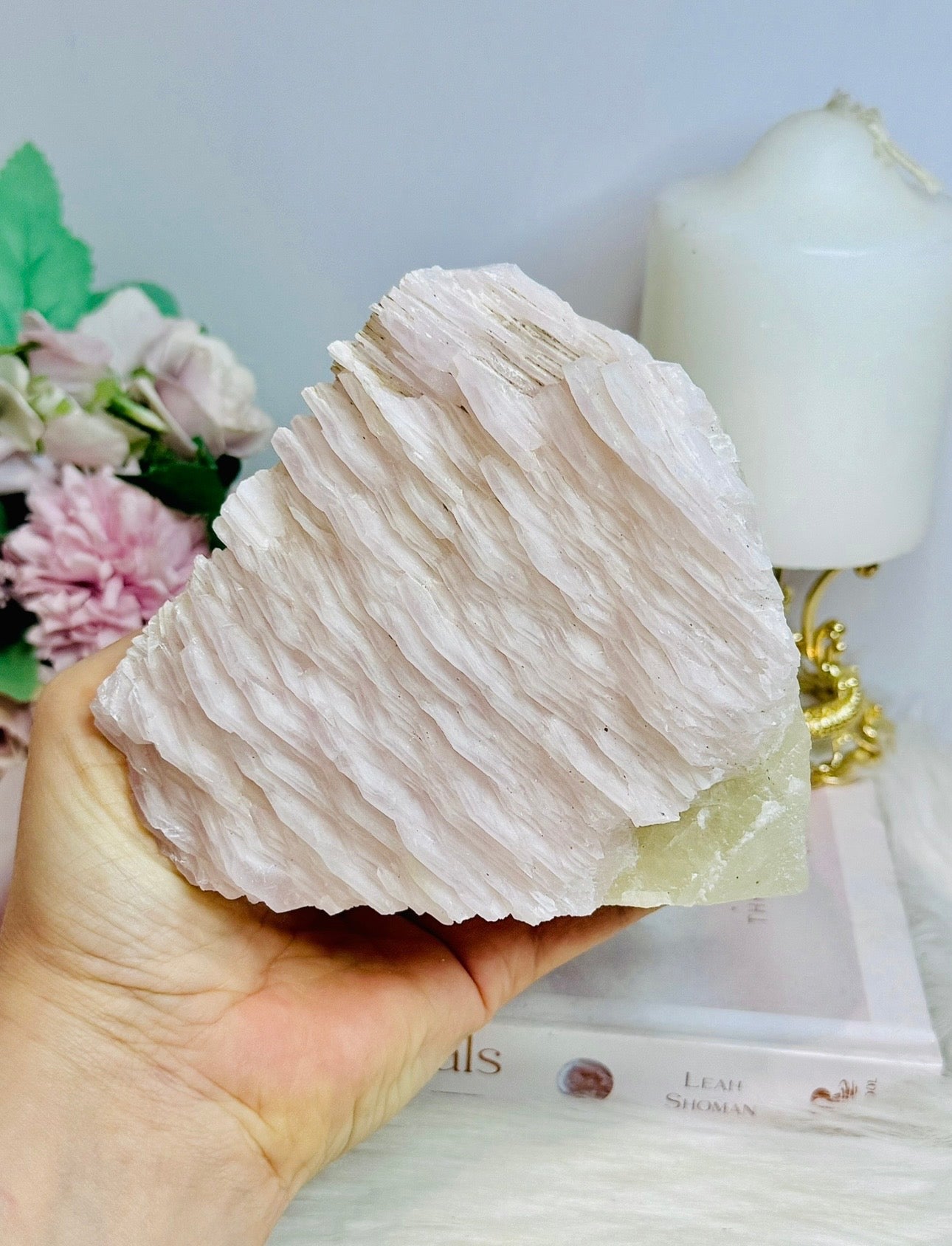 Rare Specimen High Grade Pink Mangano Calcite Freeform UV Reactive 763g
