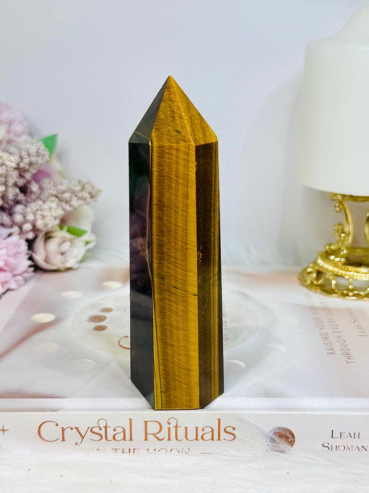 Large Tigers Eye Tower 12.5cm 263g