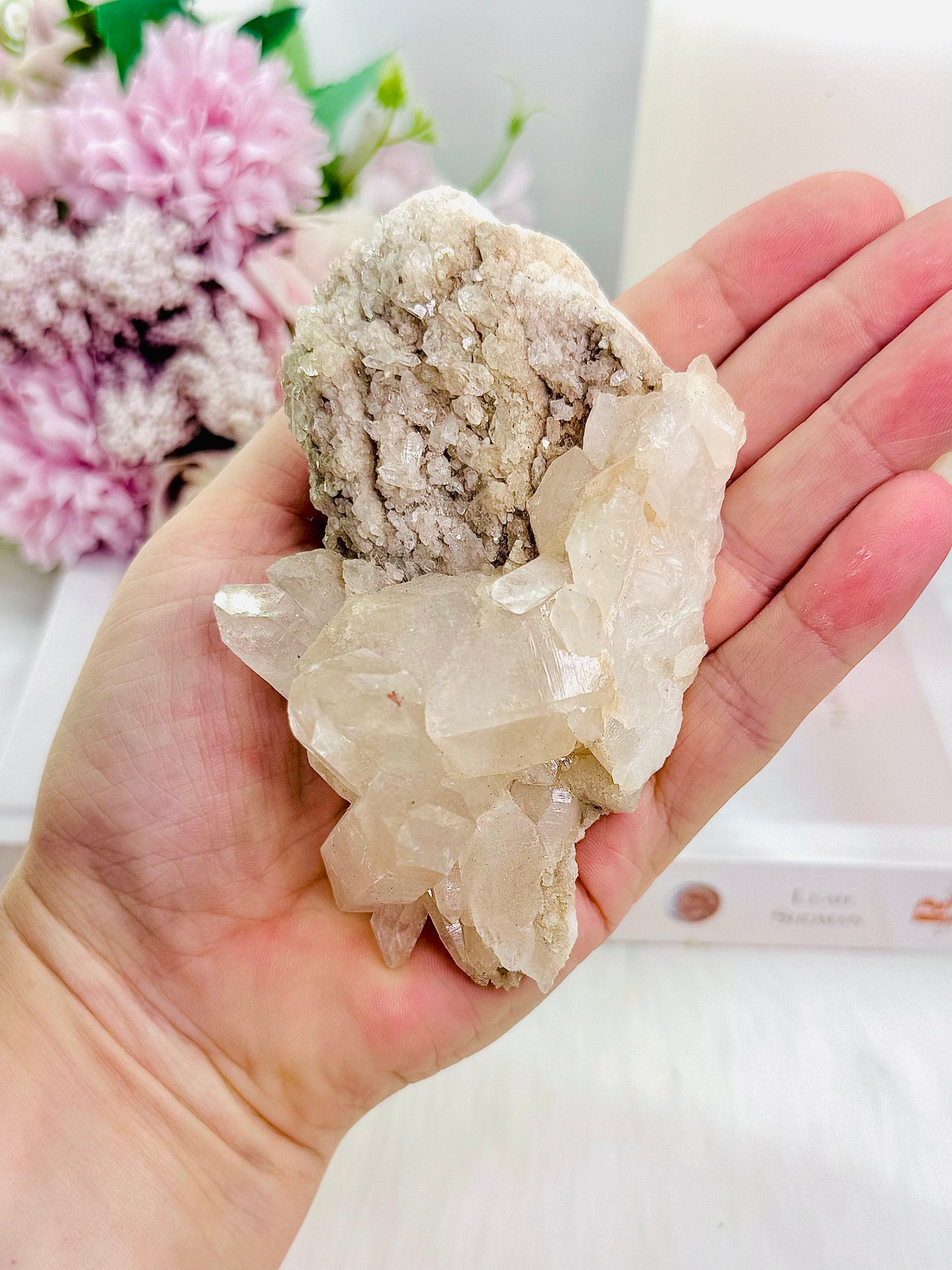 Absolutely Stunning Sparkling Natural Quartz Specimen Cluster 10cm