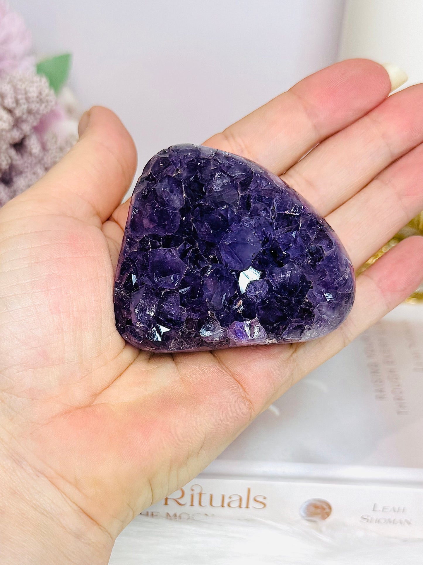 High Grade Deep Purple Amethyst Cluster 6cm