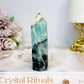 Sky Blue Quartz Tower 8.5cm