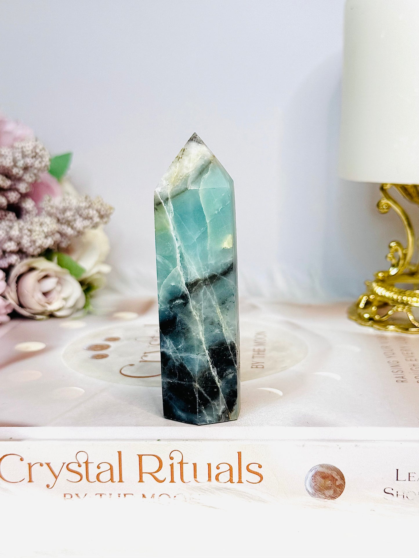 Sky Blue Quartz Tower 8.5cm