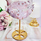 Wowww!!!!! Absolutely Incredible Large 20cm (Inc Stand) High Grade Pink Amethyst Cat Mask On Gold Stand