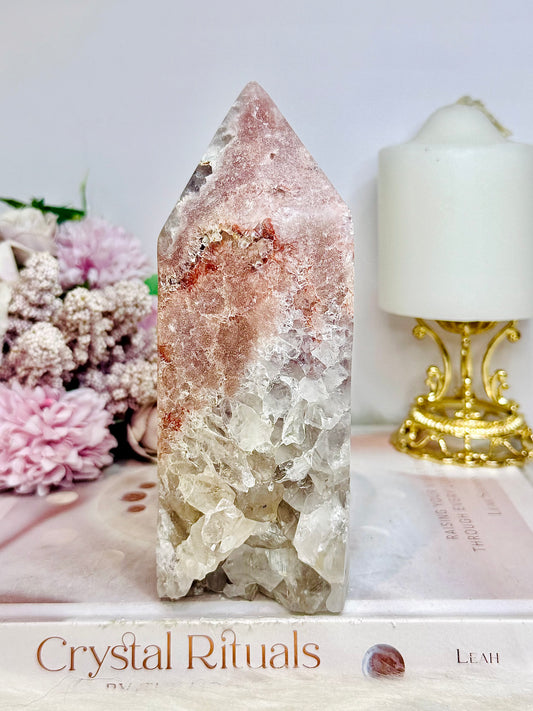 High Grade Pink Amethyst Druzy Tower 16cm 920g
