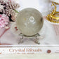 Large Garden Quartz Sphere On Stand 378grams