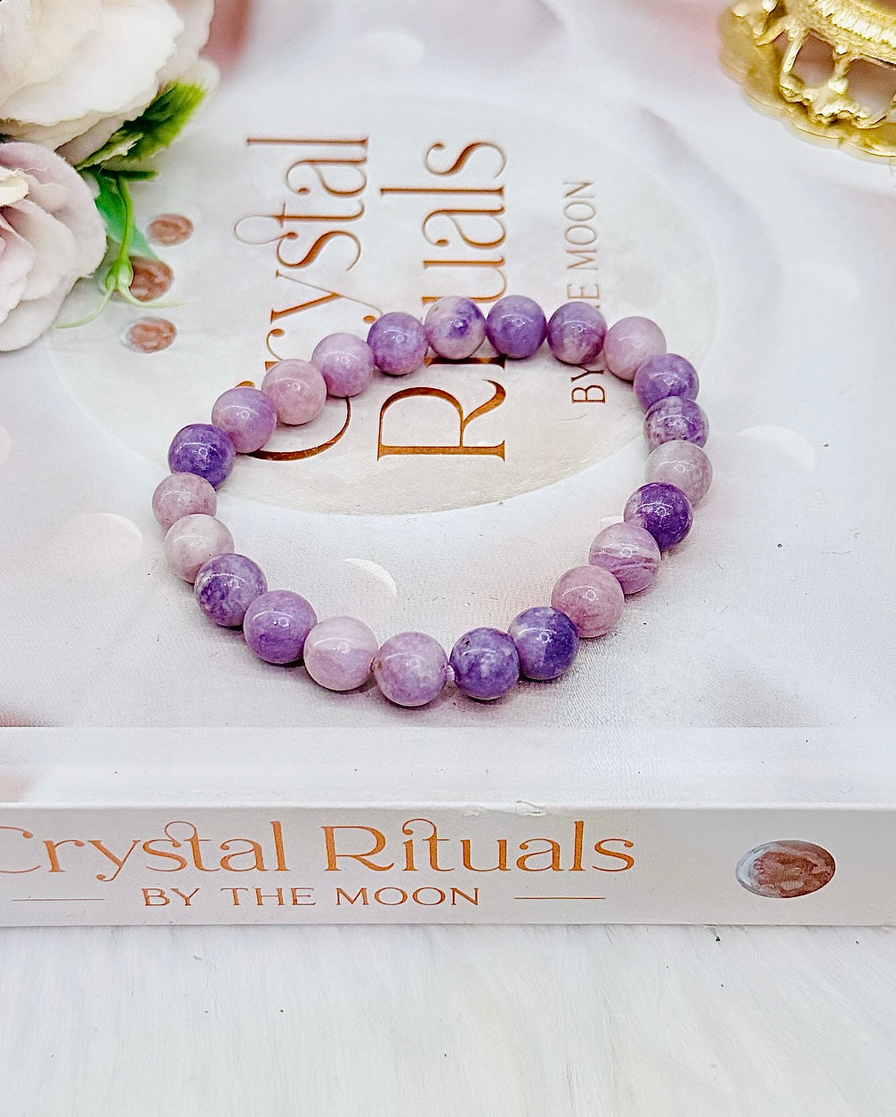 Purple Lepidolite Bracelet In Gift Bag