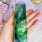 High Grade Incredible Stunning Rainbow Fluorite Tower Full of Clarity & Rainbows 15cm