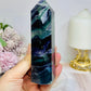 High Grade Rainbow Fluorite Tower 345g 13cm