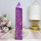 High Grade Rare Natural Phosphosiderite Carved Tower From USA 16cm