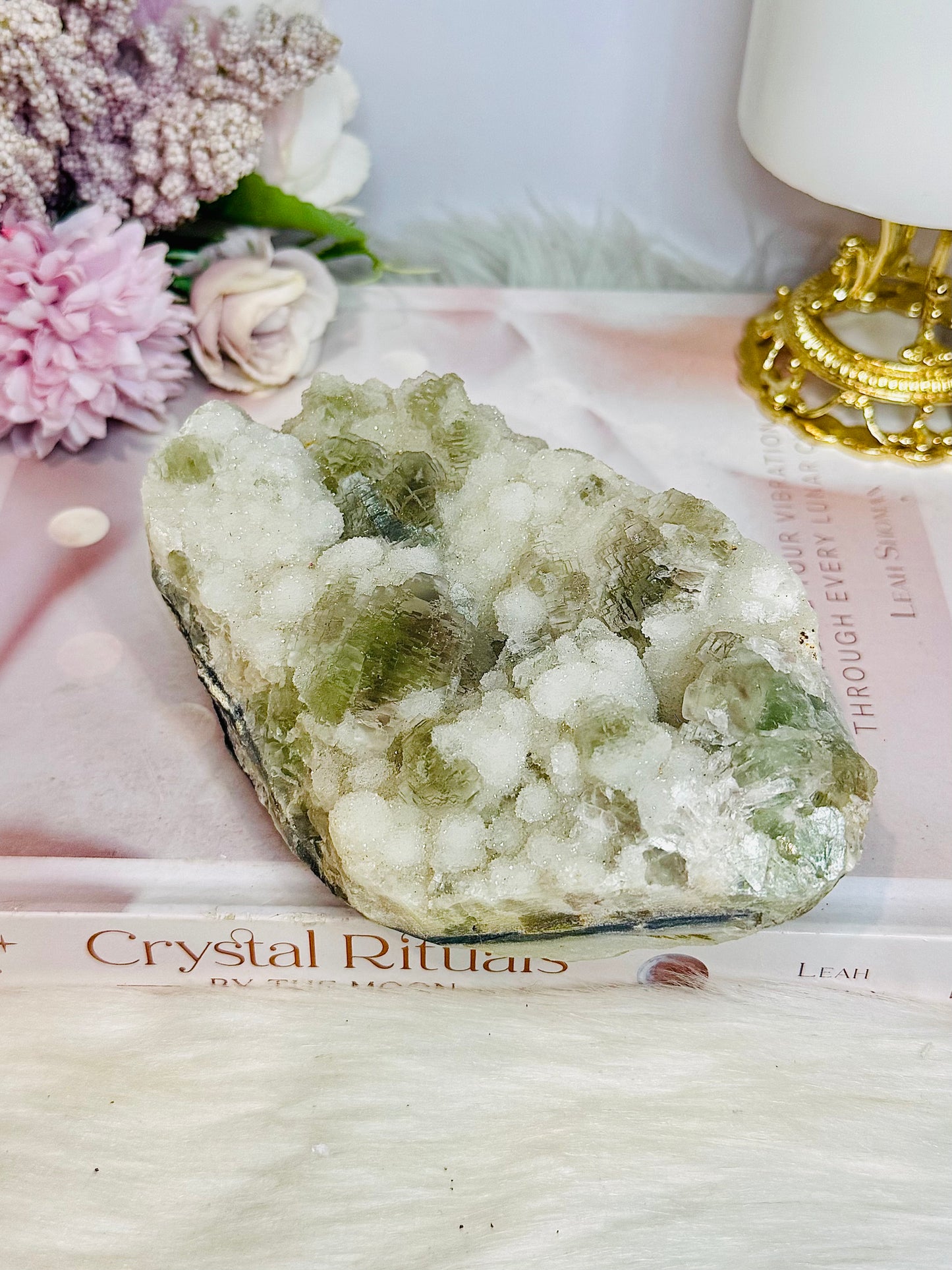 Large Natural Green Fluorite Specimen 730g