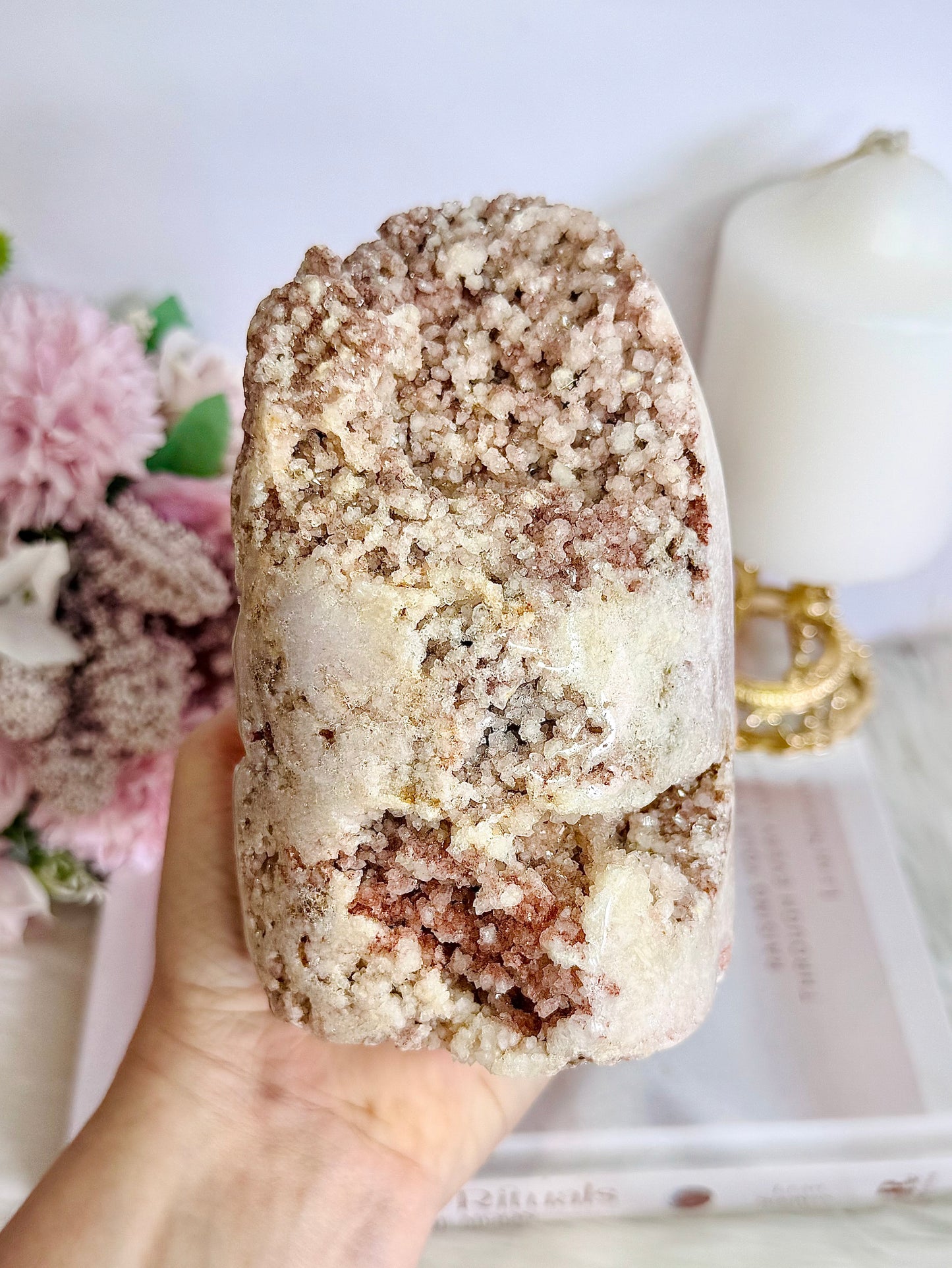 Large Pink Amethyst Druzy Freeform 13cm 893grams