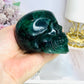 Large Green Fluorite Carved Skull 8cm 544g