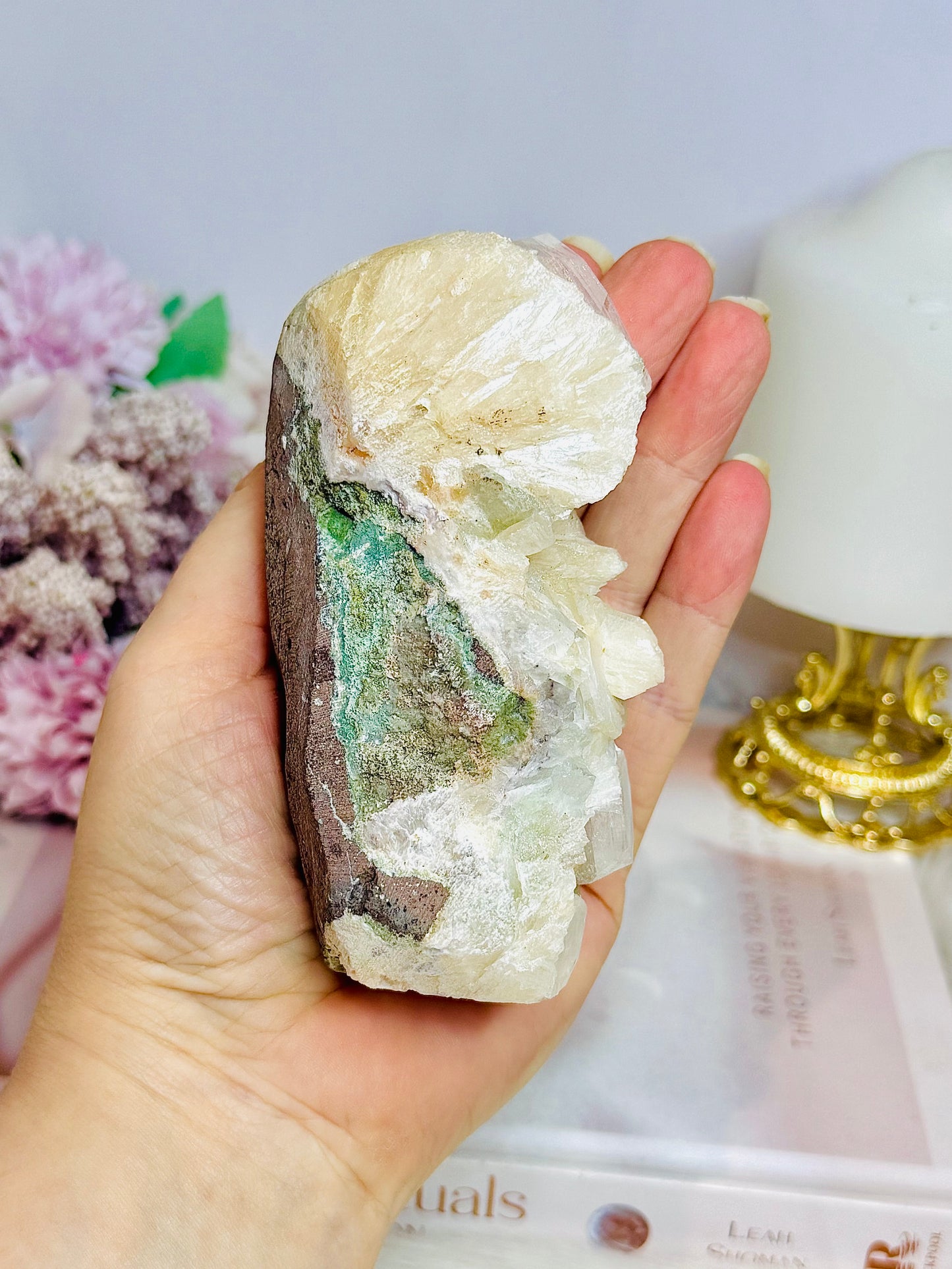 Natural Apophyllite & Stilbite Specimen 11cm 354g