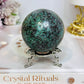 Large African Turquoise Sphere on Stand 294g