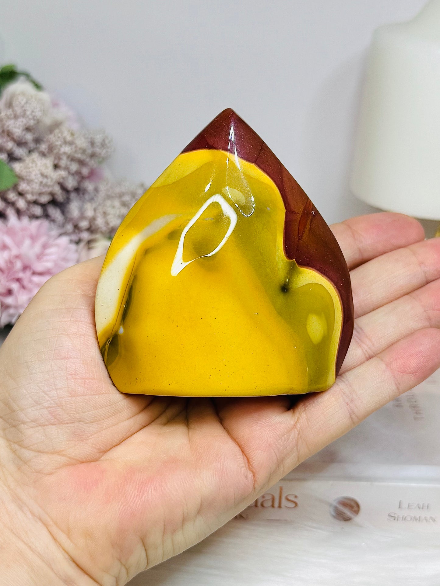 Mookaite Jasper Carved Flame 8.5cm