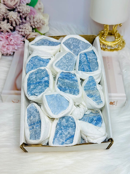 Natural Blue Aventurine Specimen Box 797g