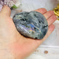 Labradorite Carved Heart 8cm