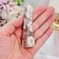 Uniquely Cut Flower Agate Tower 9.5cm From Madagascar