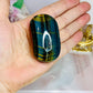 Large Blue Tigers Eye High Grade Palm Stone