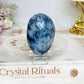 Blue Owyhee Opal Palm Stone (stand is display only)