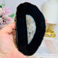 Natural Black Agate Slice 13cm