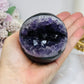 Large Druzy Amethyst Sphere on Stand 381g