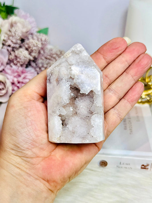 Druzy Geode Pink Amethyst Tower 8cm 205g