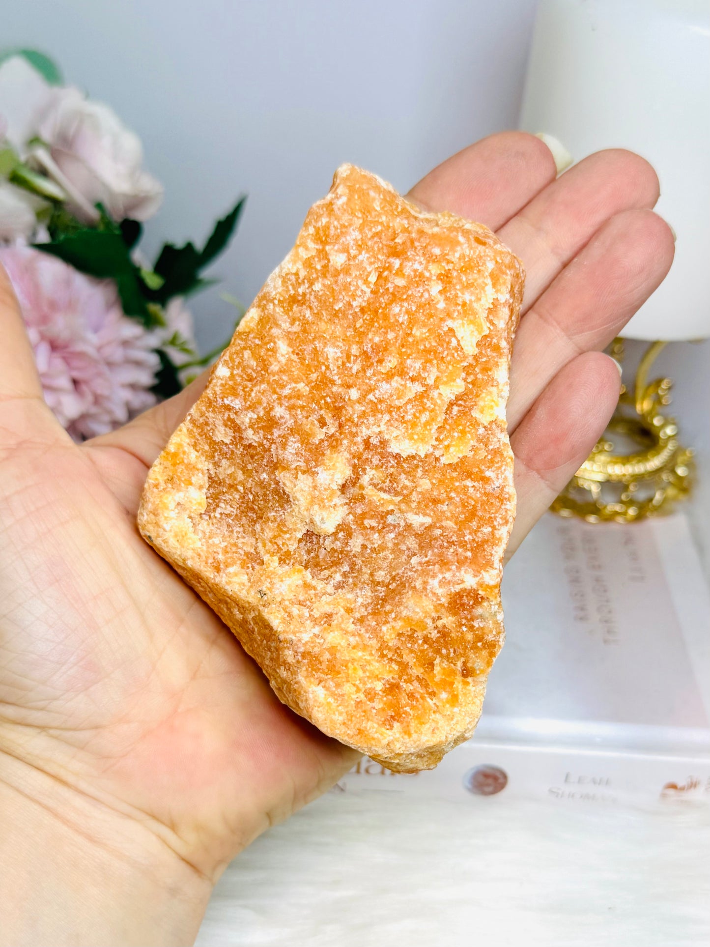Natural Raw Orange Sunstone Specimen 264g