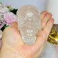 Clear Quartz Carved Skull 306g 7.5cm