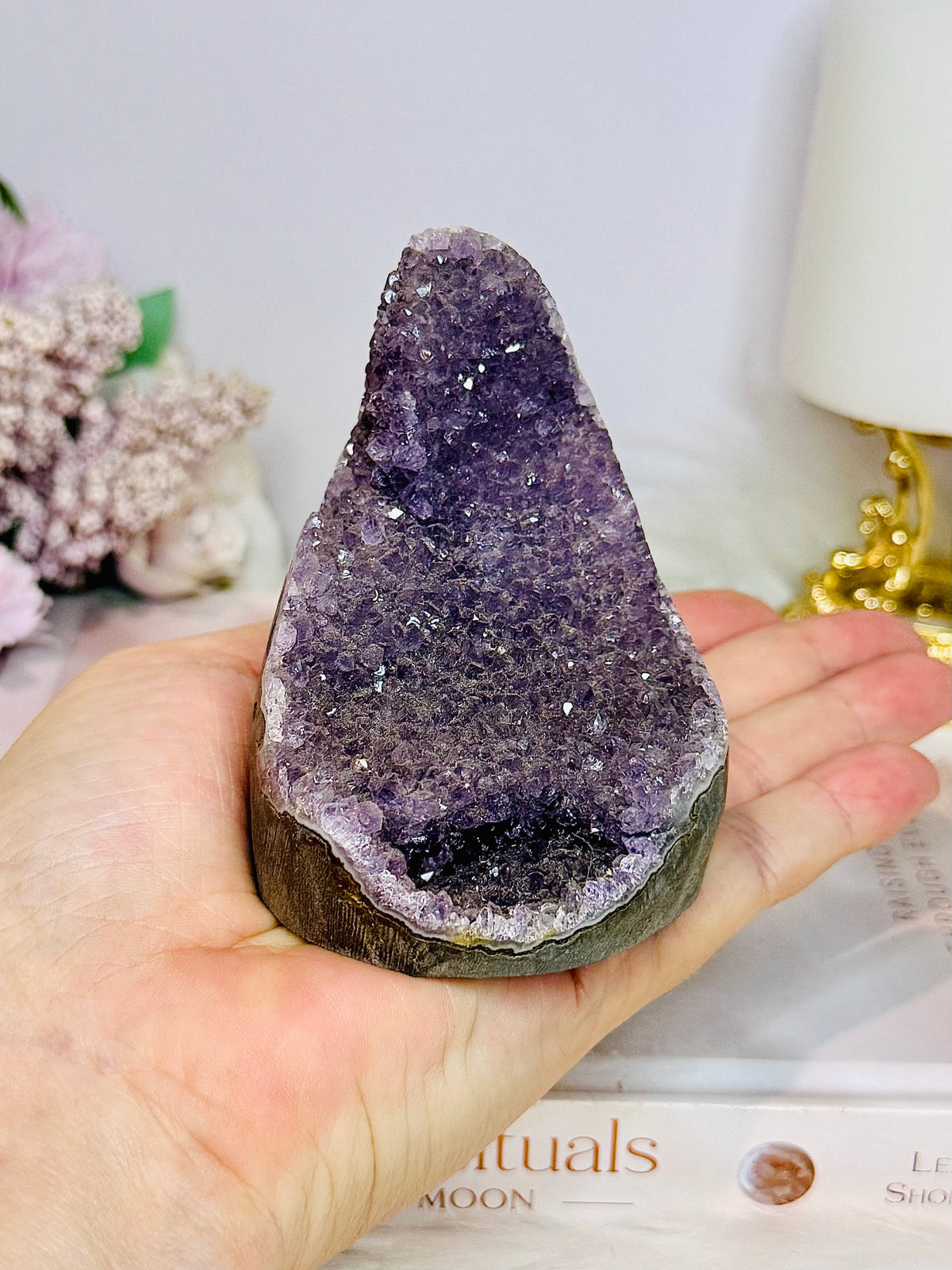 Base Cut Amethyst Cluster 350g 9cm